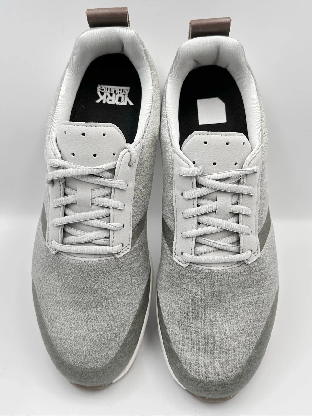 York Athletics The Henry Sweatshirt Runner Grey Heather Sneaker Men 9.5 Women 11